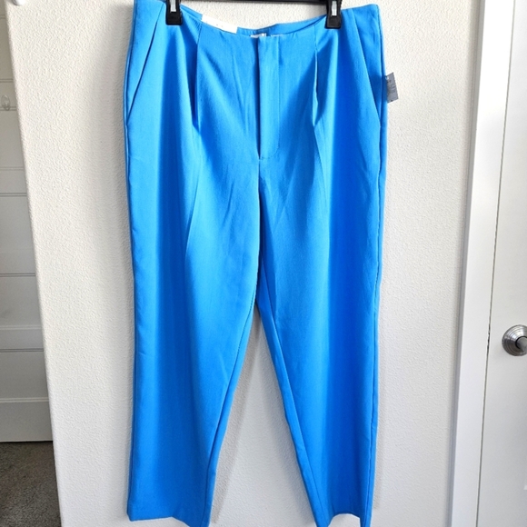 NWT!!! A New Day Tapered Leg Stretched Blue Pants, Size 14 R - Picture 1 of 7